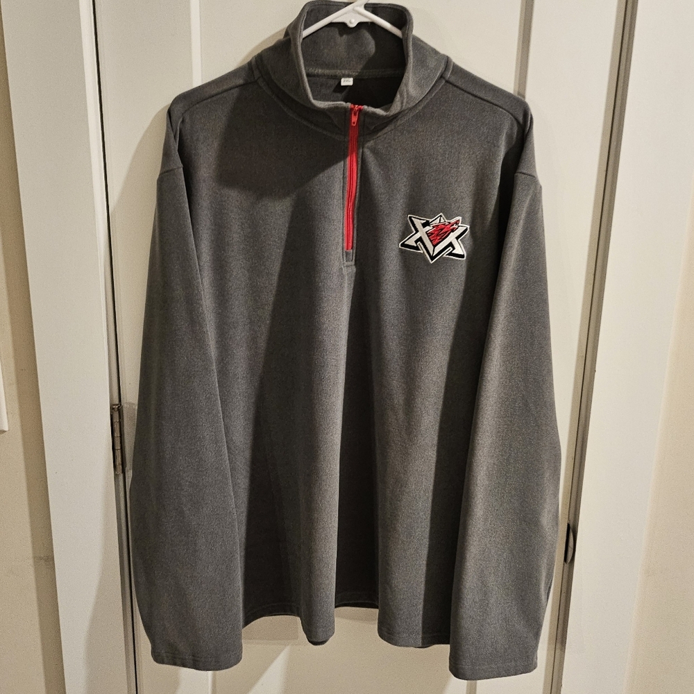 NWOT Destroyer SPHL Huntsville Havoc Fleece 1/4 Pullover - SGA Grey - Size XXL